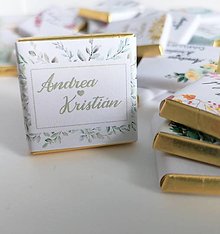 Darčeky pre svadobčanov - Svadobná mini čokoládka - 14506847_