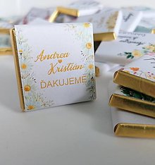 Darčeky pre svadobčanov - Svadobná mini čokoládka - 14506848_