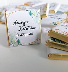 Darčeky pre svadobčanov - Svadobná mini čokoládka - 14506859_