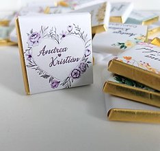 Darčeky pre svadobčanov - Svadobná mini čokoládka - 14506884_