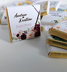 Darčeky pre svadobčanov - Svadobná mini čokoládka - 14506885_