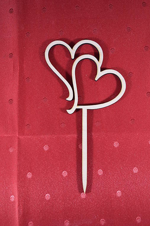 Materiál ručne robený - Zápich na svadobnú tortu 2 - 14507787_