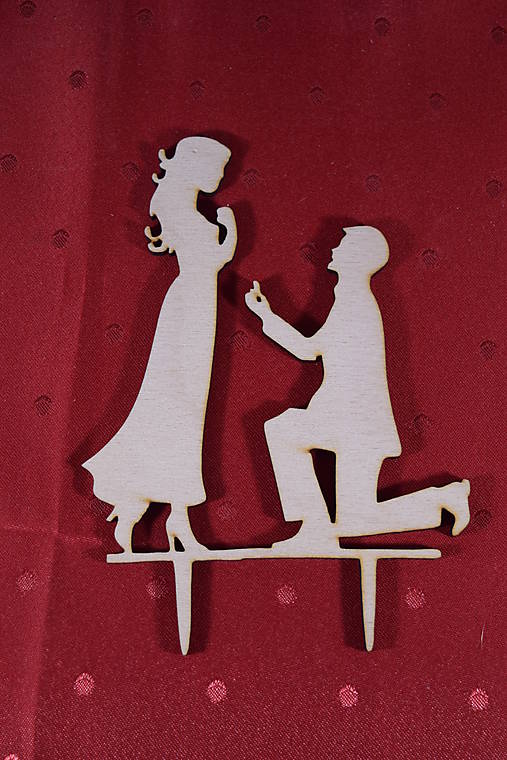 Materiál ručne robený - Zápich na svadobnú tortu 1 - 14507805_