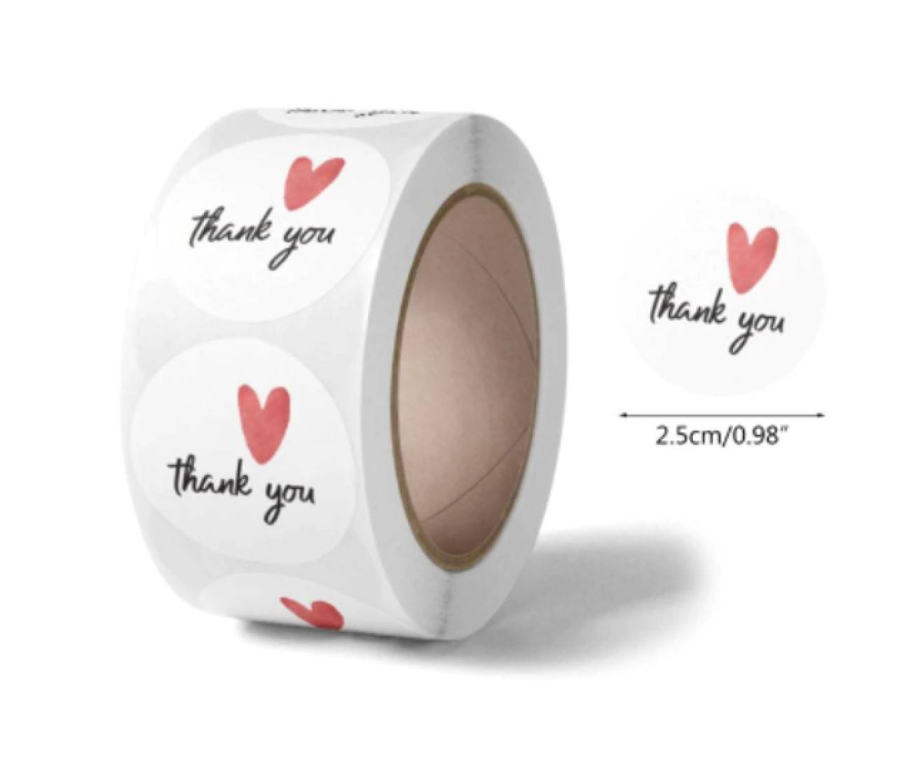 NA102 Nálepka Thank you 2,5 cm