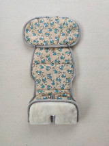 Detský textil - VLNIENKA súprava podložka a deka do autosedačky Besafe iZi Plus 100% Merino Top Super wash líška Mint - 14511226_