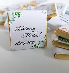 Darčeky pre svadobčanov - Svadobné čokoládky - 14512465_