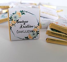 Darčeky pre svadobčanov - Svadobné čokoládky - 14512509_