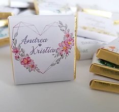 Darčeky pre svadobčanov - Svadobné čokoládky - 14512534_