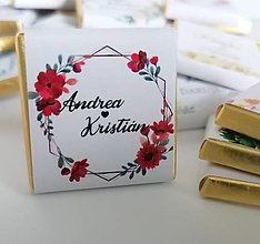 Darčeky pre svadobčanov - Svadobné čokoládky - 14512540_