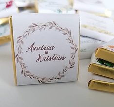 Darčeky pre svadobčanov - Svadobné čokoládky - 14512549_