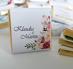 Darčeky pre svadobčanov - Svadobné čokoládky - 14512551_