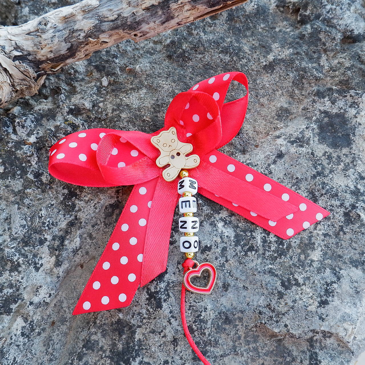 Stužka (mašlička) proti urieknutiu na kočík (Červená)