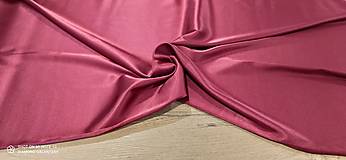 Textil - Satén -Polyester -  Cena za 10 centimetrov (Bordový) - 14515944_