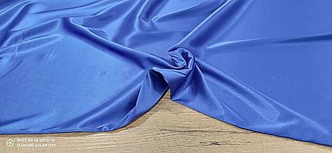 Textil - Satén -Polyester -  Cena za 10 centimetrov (Kráľovská modrá) - 14515942_