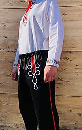Pánske oblečenie - Pánske krojové nohavice v čiernej - 14516697_