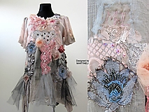 Šaty - Origo ružové vyšívané krátke šaty-Boho Chic - 14516732_