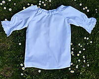 Detské oblečenie - Košeľa dievčenská s krajkou č. 134 - 14519903_