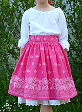 Detské oblečenie - Košeľa dievčenská s krajkou č. 134 - 14519910_