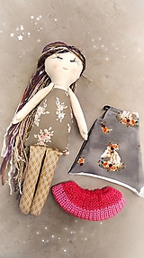 Hračky - Dayana, textilná bábika - 14518221_