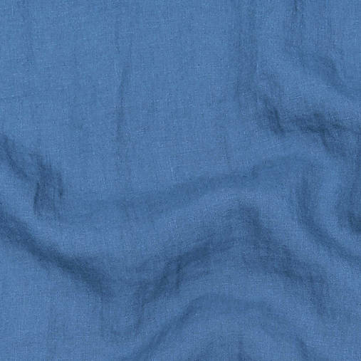  - (27) 100 % predpraný mäkčený ľan modrá, šírka 145 cm - 14517692_