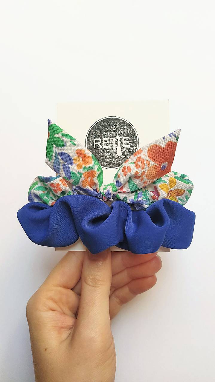 Aprílový set recy-scrunchies