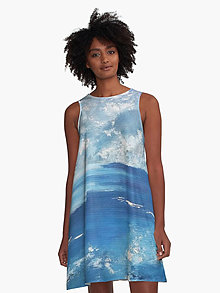 Šaty - Šaty "Modrá lagúna" od Floydled Design - 14518498_