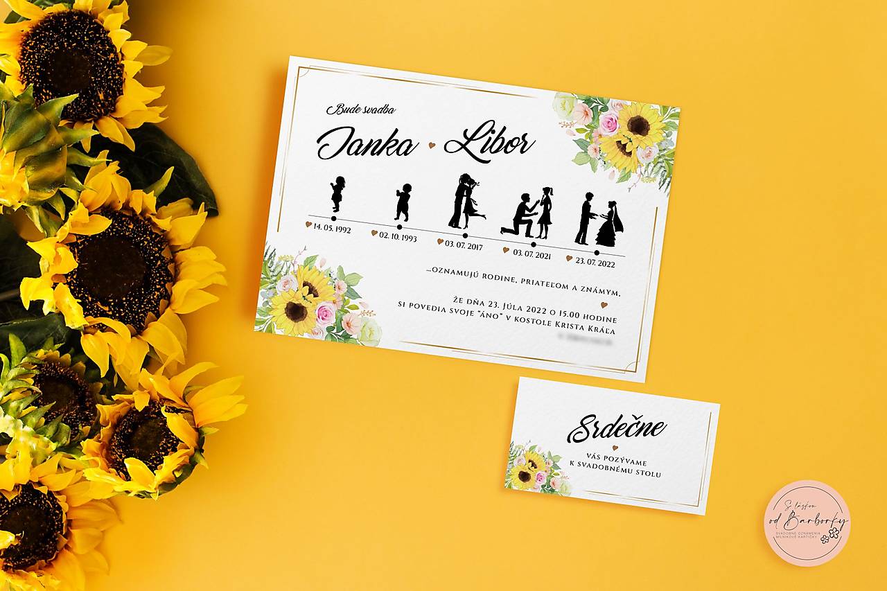 Svadobné oznámenie B#38