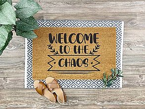 Úžitkový textil - Kokosová rohožka - Welcome to the chaos - 14517101_
