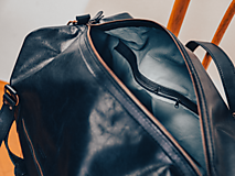 Veľké tašky - Kožená cestovná taška Atlas  (Čierna) - 14519291_