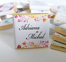 Darčeky pre svadobčanov - Svadobné čokoládky - 14519418_