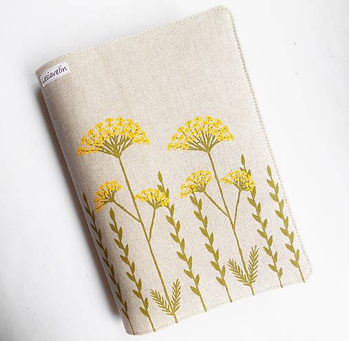 Papiernictvo - Obal na knihu nastaviteľný - Lúčne kvety (ručná maľba) - 14520631_