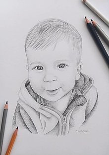 Kresby - Detský portrét - 14522915_