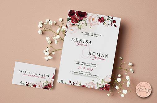 Svadobné oznámenie B#39