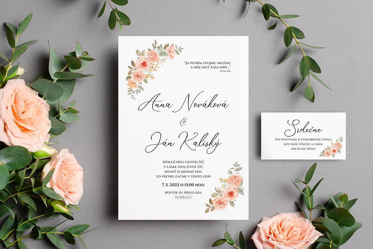 Svadobné oznámenie B#32