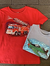 Detské oblečenie - Detské maľované tričká s motívom Autá, Traktory a pod. - 14525380_