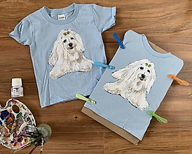 Detské oblečenie - Detské maľované tričká s motívom zvieratka (aj poľovnícke motívy) na želanie - 14525323_