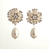 Náušnice - Vintage perlové náušnice (Ag925) - 14523876_