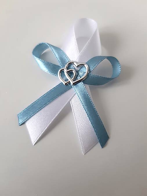 Svadobné pierka - svadobné pierka dusty blue - 14525367_