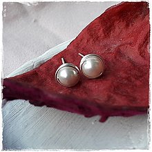 Náušnice - mininapichovačky perla - 14525222_