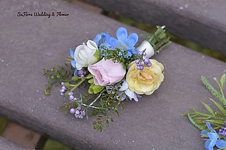 Svadobné pierka - Pierko pre ženícha Z lúky kvet - 14525626_