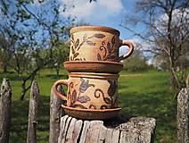 Nádoby - Květináč - ... s hnědou kytičkou ... - 14527655_