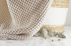 Detský textil - Prikrývka z ľanového piké, dizajnový kúsok - 14528059_