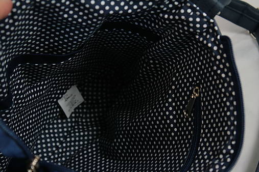 Modrotlačová kabelka s taštičkou Dara XL modrá AM