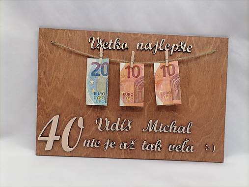 Dekorácie - akcia! Tabuľka k (okrúhlym) narodeninám - 14529276_