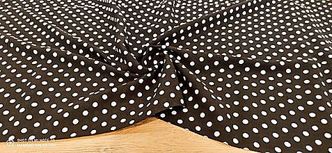 Textil - Šatovka - Bodka - Cena za 10 centimetrov (Čierno biela 10 mm) - 14531384_