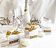 Darčeky pre svadobčanov - Krabičky pre svadobčanov s monogramom - 14530841_