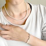 Sady šperkov - Glass Pearls Jewelry Set (Stainless Steel) / Elegantný set voskované sklenené perly (chirurg. oceľ) /T0017 - 14533207_