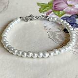Sady šperkov - Glass Pearls Jewelry Set (Stainless Steel) / Elegantný set voskované sklenené perly (chirurg. oceľ) /T0017 - 14533219_
