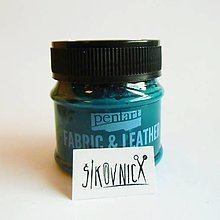 Farby-laky - Farba na textil a kožu, 50 ml, Pentart (fľašková zelená) - 14532352_