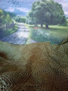 Úžitkový textil - Deka háčkovaná " Lady Hamilton III" (zelená trávová 175 x 215) - 14532087_